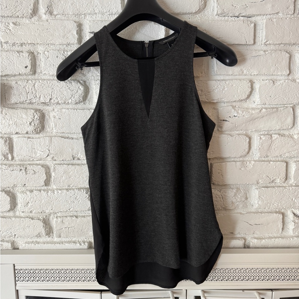 Dark gray dressy top from Banana Republic